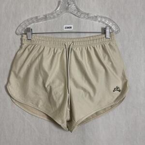 Tracksmith Men's Medium Gold Beige Van Cortlandt 4" Inseam Lined Shorts
